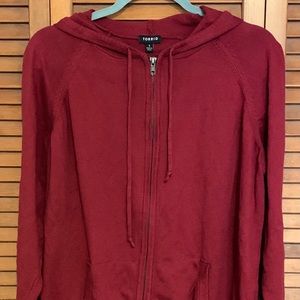 Torrid Zip Front Sweater